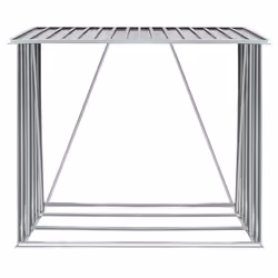 Capannone da Giardino in Acciaio Zincato Grigio 163x83x154 cm cod mxl 73022