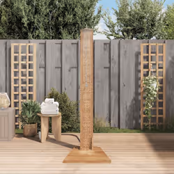 vidaXL Doccia da Giardino in Legno Massello di Teak 70x75x204cm - Vista aggiuntiva 3