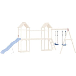 Seggiolini per Altalena con Corde 2 pz Blu 37x15 cm Polietilene Vidaxl 54389