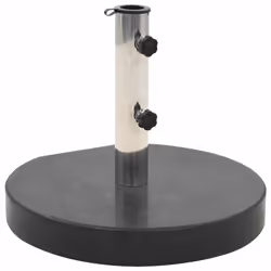 vidaXL Base per Ombrellone in Granito 28,5 kg Circolare Nera - Vista aggiuntiva 2