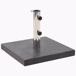 vidaXL Base per Ombrellone in Granito 28,5 kg Quadrata Nera - Vista aggiuntiva 2