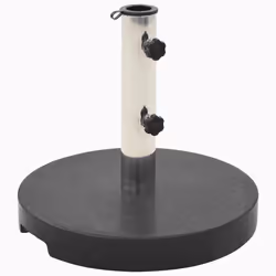 vidaXL Base per Parasole Circolare in Granito Nera 20 kg - Vista aggiuntiva 2