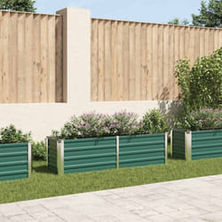 Vidaxl - Letto Rialzato Giardino in Acciaio Zincato 160x40x45 cm Verde 8947