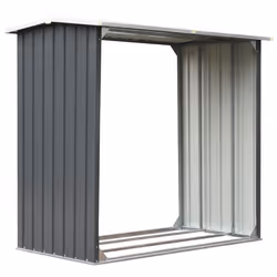 Capannone da Giardino in Acciaio Zincato 172x91x154cm Grigio cod mxl 120914