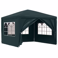 vidaXL Tenda per Feste 3x3 m Verde - Vista aggiuntiva 2