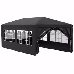 vidaXL Tenda per Feste 3x6 m Antracite - Vista aggiuntiva 2
