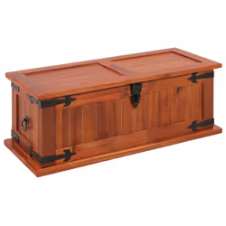 vidaXL Cassapanca 60x25x22 cm in Legno Massello di Acacia - Vista aggiuntiva 2