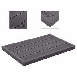 vidaXL Elemento per Pavimento Doccia Solare Scala Piscina in WPC - Vista aggiuntiva 3