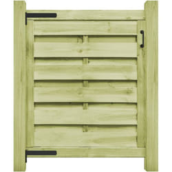Vidaxl - Cancello da Giardino Legno di Pino Impregnato 100x100 cm Verde