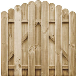 Cancello da Giardino in Legno di Pino Impregnato 100x100 cm Vidaxl 29878