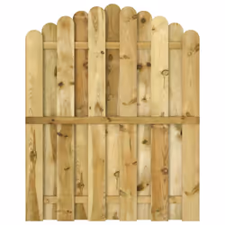 vidaXL Cancello da Giardino in Legno di Pino Impregnato 100x125 cm - Vista aggiuntiva 2