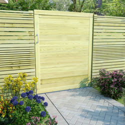 Cancello da Giardino in Legno di Pino Impregnato 125x100 cm Vidaxl 4984
