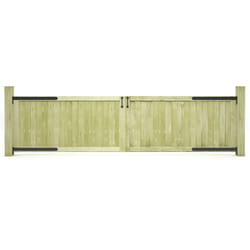Cancelli da Giardino 2 pz in Legno di Pino Impregnato 300x75 cm Vidaxl 73350