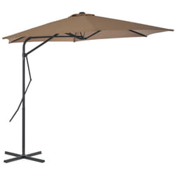 Ombrellone da Esterni con Palo in Acciaio 300 cm Grigio Talpa Vidaxl 4493