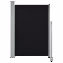 vidaXL Tenda da Sole Laterale Retrattile 120 x 300 cm Nera - Vista aggiuntiva 2