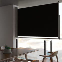 Tenda da Sole Laterale Retrattile 160 x 300 cm Nera Vidaxl