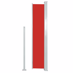 vidaXL Tenda da Sole Laterale Retrattile 140 x 300 cm Rossa - Vista aggiuntiva 3