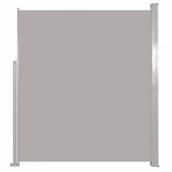 vidaXL Tenda da Sole Laterale Retrattile 140 x 300 cm Grigia - Vista aggiuntiva 2