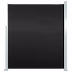 vidaXL Tenda da Sole Laterale Retrattile 120 x 300 cm Nera - Vista aggiuntiva 2