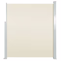 vidaXL Tenda da Sole Laterale Retrattile 120 x 300 cm Crema - Vista aggiuntiva 2