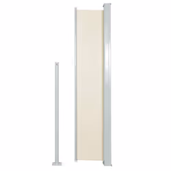 vidaXL Tenda da Sole Laterale Retrattile 120 x 300 cm Crema - Vista aggiuntiva 3