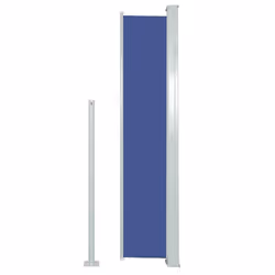 vidaXL Tenda da Sole Laterale Retrattile 120 x 300 cm Blu - Vista aggiuntiva 3