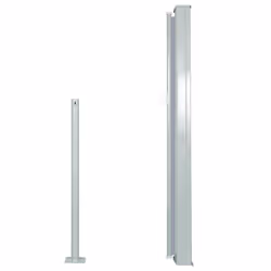 vidaXL Tenda da Sole Laterale Retrattile 120 x 300 cm Grigia - Vista aggiuntiva 2