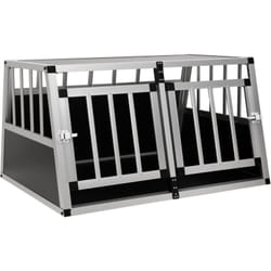 Vidaxl - Trasportino per Cani con Doppia Porta in alluminio e mdf varie dimensioni dimensioni : 89x69x50 cm