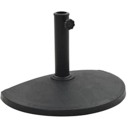 vidaXL Base per Parasole Semicircolare in Poliresina 9 kg Nero