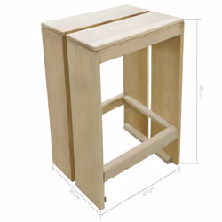 VidaXL 44911 sedia da esterno Terrazzo Legno di pino - Vista aggiuntiva 3
