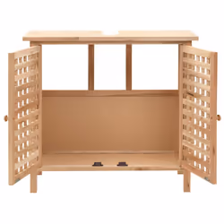 Mobile Sottolavabo in Legno Massello di Noce 66x29x61 cmcod mxl 103188 - Vista aggiuntiva 2