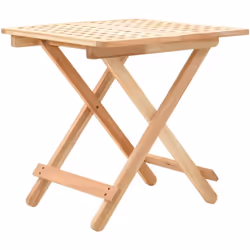 Il nostro tavolino pieghevole, realizzato in legno massello di noce, porterà un tocco di stile naturale al vostro arredamento ...