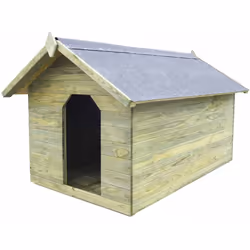 Questa cuccia per cani in legno da giardino aggiungerà un tocco di stile naturale al vostro ambiente di vita all'aperto grazi ...