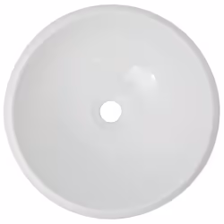 vidaXL Lavello Bagno con Miscelatore in Ceramica Rotondo Bianco - Vista aggiuntiva 3