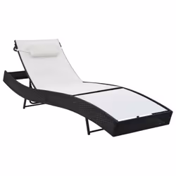 VidaXL 44718, Salone, Seduta imbottita, Acciaio, Tessile, Nero, Bianco, Poliestere, 700 mm