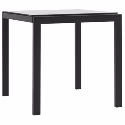 VidaXL 44893 sedia da esterno Salone Tessuto, Rattan sintetico, Acciaio Nero
