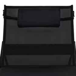 VidaXL 44893 sedia da esterno Salone Tessuto, Rattan sintetico, Acciaio Nero - Vista aggiuntiva 8