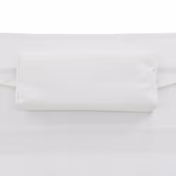 VidaXL 44894 sedia da esterno Salone Tessuto, Rattan sintetico, Acciaio Nero, Bianco - Vista aggiuntiva 8