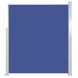 vidaXL Tenda da Sole Laterale Retrattile 160 x 500 cm Blu - Vista aggiuntiva 2