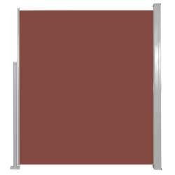 vidaXL Tenda da Sole Laterale Retrattile 160 x 500 cm Marrone - Vista aggiuntiva 2