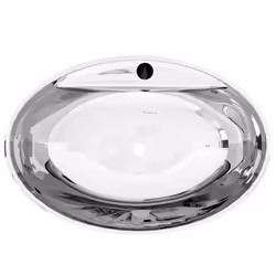vidaXL Lavandino con Troppopieno 58,5x39x21 cm in Ceramica Argento - Vista aggiuntiva 3