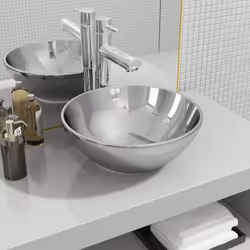 Realizzato in ceramica, questo lavabo rotondo costituisce un'aggiunta elegante e senza tempo a qualsiasi stanza da bagno, toi ...