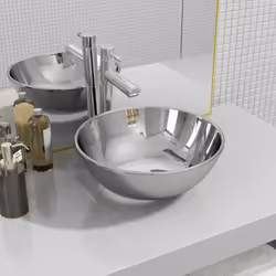 Realizzato in ceramica, questo lavabo a forma circolare costituisce un'aggiunta elegante e senza tempo a qualsiasi stanza da ...