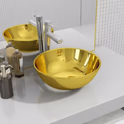 Realizzato in ceramica, questo lavabo a forma circolare costituisce un'aggiunta elegante e senza tempo a qualsiasi stanza da ...