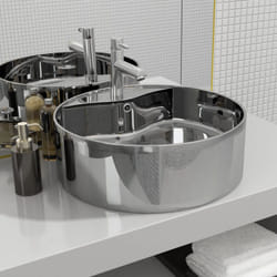 Vidaxl - Lavandino da Bagno in Ceramica Rettangolare Moderno vari colori colore : argento