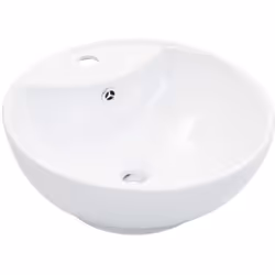 Realizzato in ceramica, questo lavabo rotondo costituisce un'aggiunta elegante e senza tempo a qualsiasi stanza da bagno, toi ...