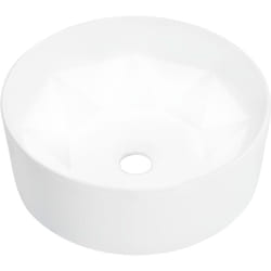 Lavandino 36x14 cm in Ceramica Bianco