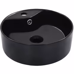 Realizzato in ceramica, questo lavabo rotondo costituisce un'aggiunta elegante e senza tempo a qualsiasi stanza da bagno, toi ...