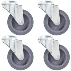 Vidaxl - Ruote Girevoli con Foro per Bulloni 4 pz 75 mm 347321