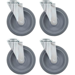 Vidaxl - Ruote Girevoli con Foro per Bulloni 4 pz 125 mm 666483